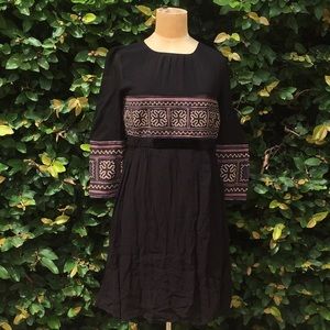 Zara woman 👩 hippie chic embroidered dress 👗